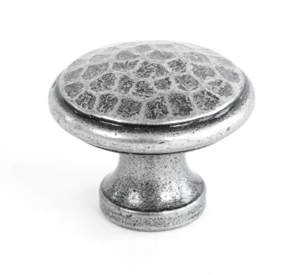 From The Anvil Pewter Medium Beaten Cupboard Knob