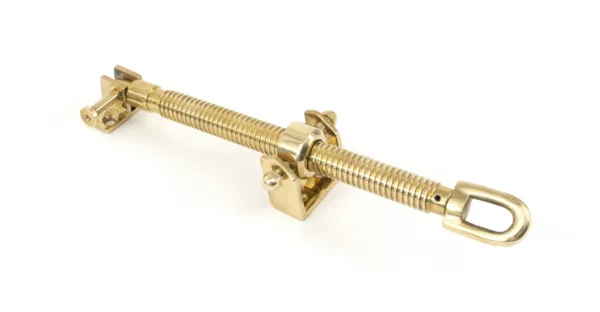 From The Anvil Polished Brass 12" Fanlight Screw Opener