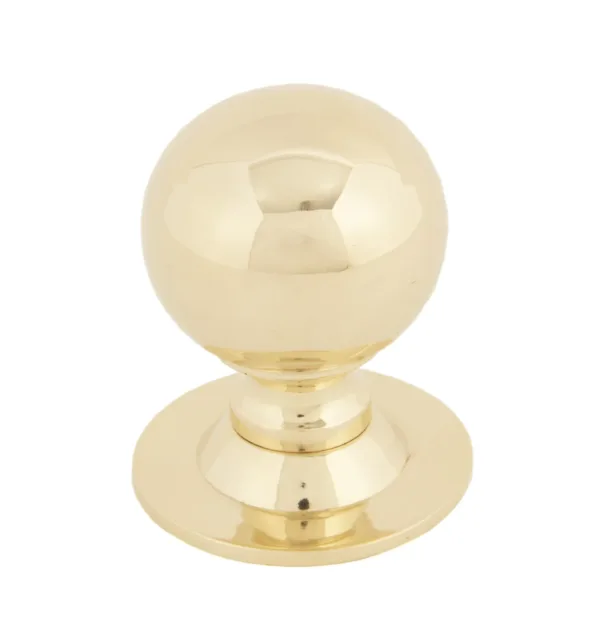 From The Anvil Polished Brass Ball Cabinet Knob 31mm