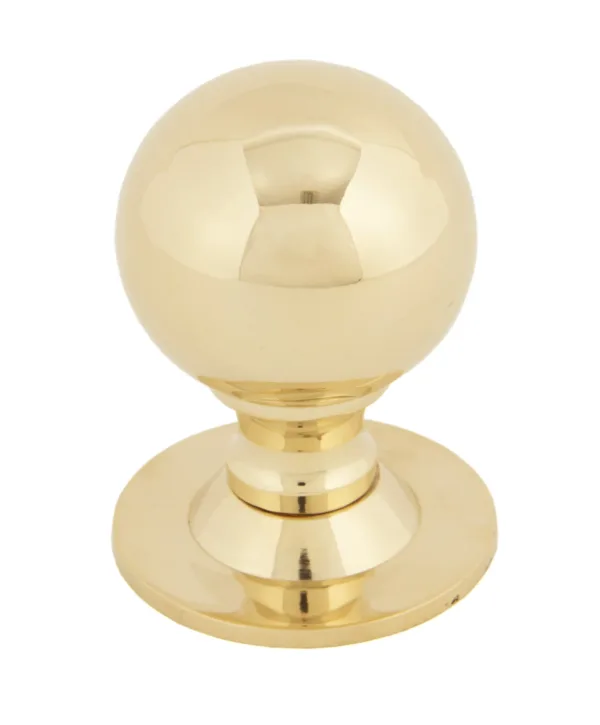 From The Anvil Polished Brass Ball Cabinet Knob 39mm