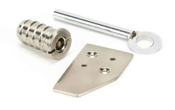 From The Anvil Polished Nickel Key-Flush Sash Stop