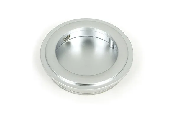 From The Anvil Satin Chrome 60mm Art Deco Round Pull