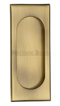 Heritage Brass 105mm Flush Pull Handle Antique Brass