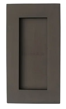 Heritage Brass 105mm x 58mm Rectangular Flush Pull Matt Bronze