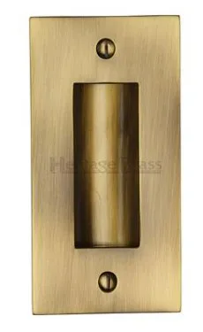 Heritage Brass 4" Flush Pull Handle Antique Brass