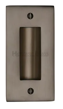 Heritage Brass 4" Flush Pull Handle Matt Bronze