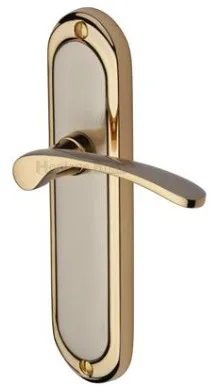 Heritage Brass Ambassador Door Handle On Latch Backplate Jupiter