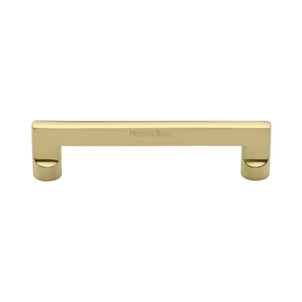 Heritage Brass Cabinet Pull Apollo Design 128mm CTC Polished Brass Finish