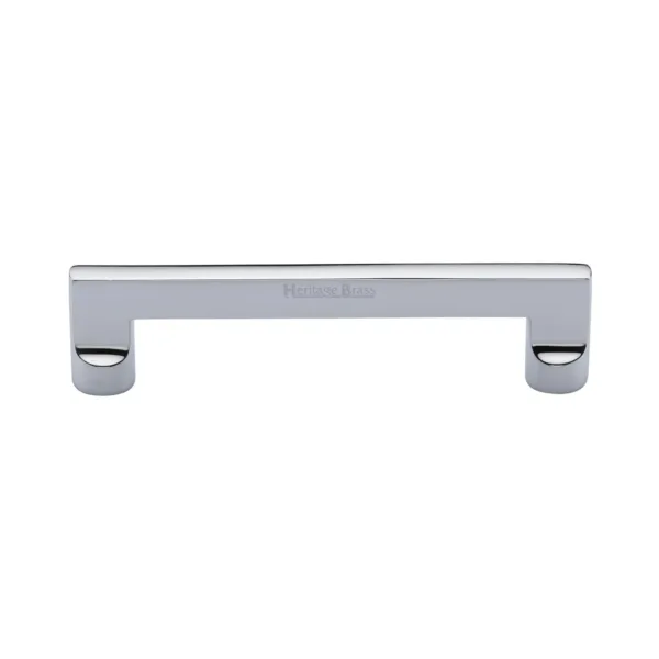 Heritage Brass Cabinet Pull Apollo Design 128mm CTC Polished Chrome Finish