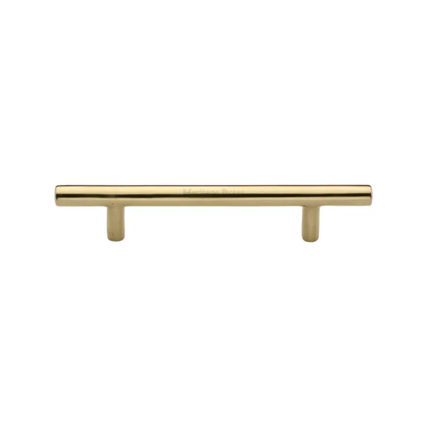 Heritage Brass Cabinet Pull Bar Design 101mm CTC Polished Brass Finish