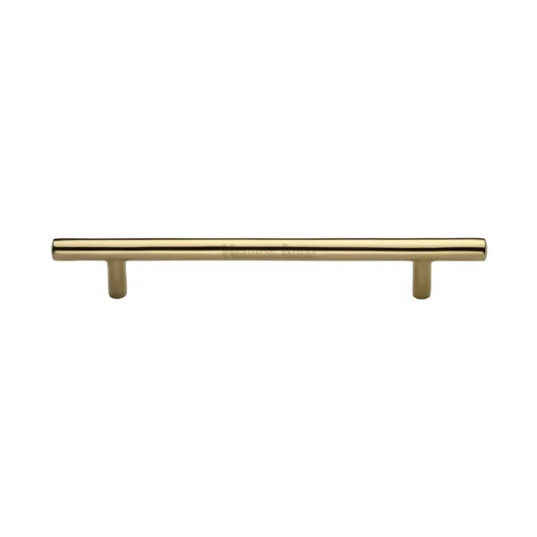 Heritage Brass Cabinet Pull Bar Design 160mm CTC Polished Brass Finish