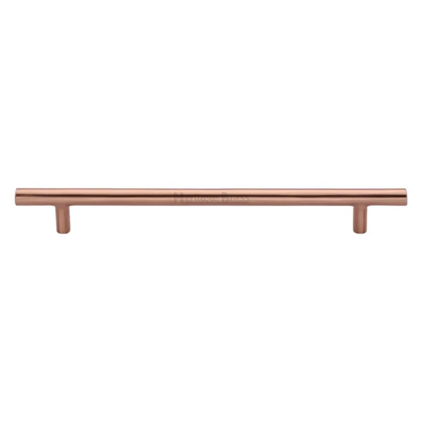 Heritage Brass Cabinet Pull Bar Design 203mm CTC Satin Rose Gold Finish