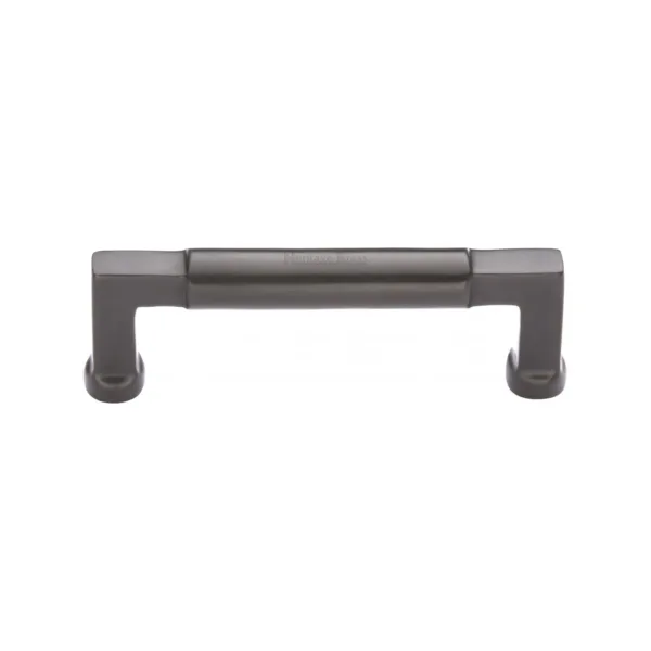 Heritage Brass Cabinet Pull Bauhaus Design 101mm CTC Matt Bronze Finish