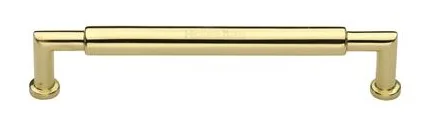 Heritage Brass Cabinet Pull Bauhaus Design 101mm CTC Polished Brass