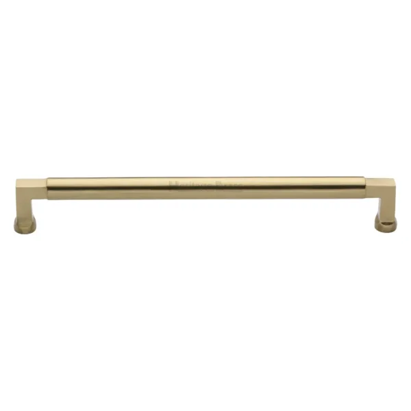 Heritage Brass Cabinet Pull Bauhaus Design 254mm CTC Satin Brass Finish