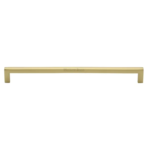 Heritage Brass Cabinet Pull City Design 256mm CTC Polished Brass Finish