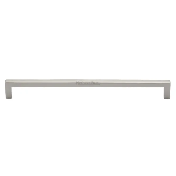 Heritage Brass Cabinet Pull City Design 256mm CTC Polished Nickel Finish