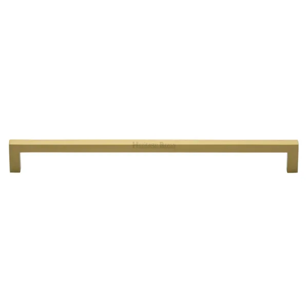 Heritage Brass Cabinet Pull City Design 256mm CTC Satin Brass Finish