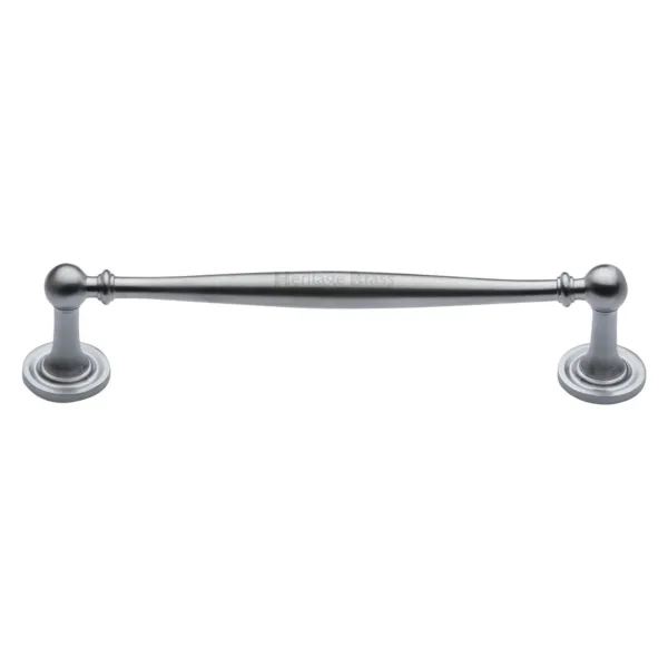 Heritage Brass Cabinet Pull Colonial Design 152mm CTC Satin Chrome Finish