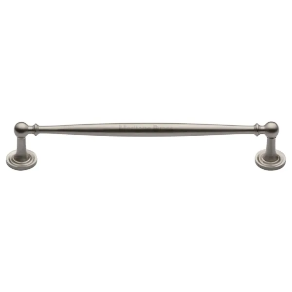 Heritage Brass Cabinet Pull Colonial Design 203mm CTC Satin Nickel Finish