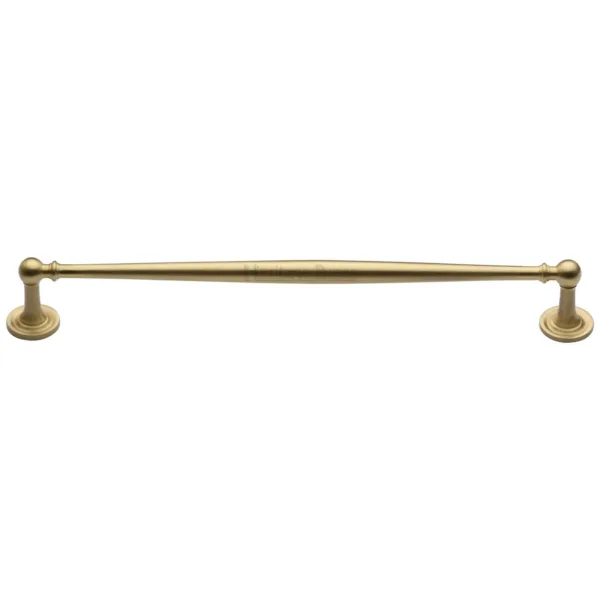 Heritage Brass Cabinet Pull Colonial Design 254mm CTC Satin Brass Finish