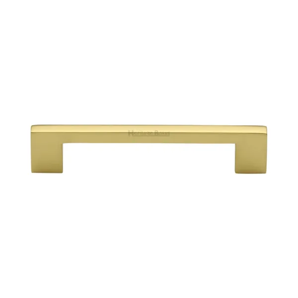 Heritage Brass Cabinet Pull Metro Design 128mm CTC Polished Brass Finish