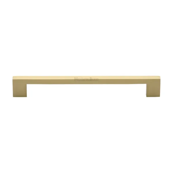 Heritage Brass Cabinet Pull Metro Design 192mm CTC Satin Brass Finish