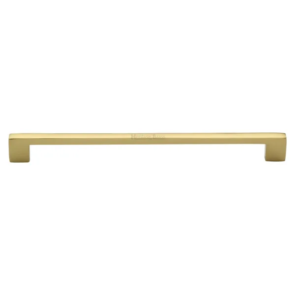 Heritage Brass Cabinet Pull Metro Design 256mm CTC Polished Brass Finish