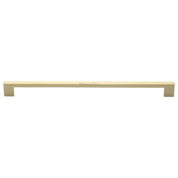 Heritage Brass Cabinet Pull Metro Design 320mm CTC Satin Brass Finish