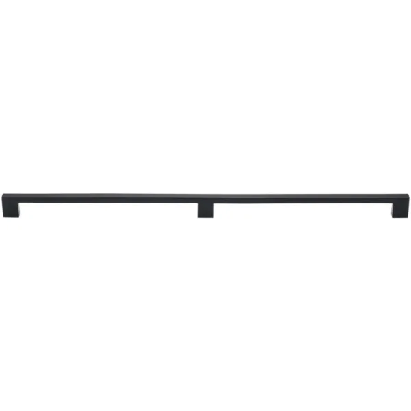 Heritage Brass Cabinet Pull Metro Design 480mm CTC Matt Black Finish