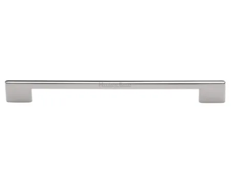 Heritage Brass Cabinet Pull Victorian Design 256mm CTC Polished Nickel finish