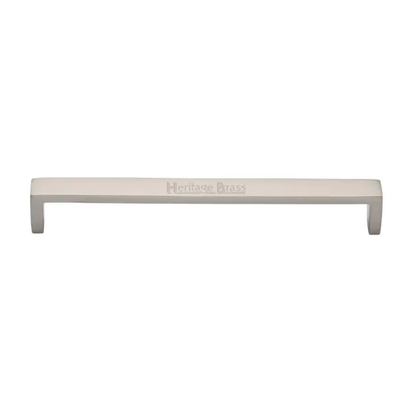 Heritage Brass Cabinet Pull Wide Metro Design 192mm CTC Satin Nickel Finish