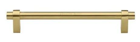 Heritage Brass Industrial Cabinet Pull Handle 192mm CTC Satin Brass