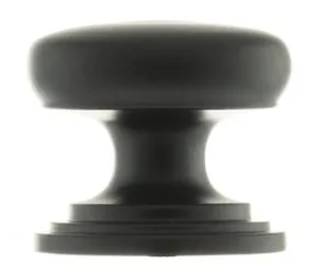 Millhouse Brass Old English 32mm Lincoln Cabinet Knob Matt Black