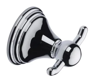 M.Marcus Cambridge Double Robe Hook Polished Chrome