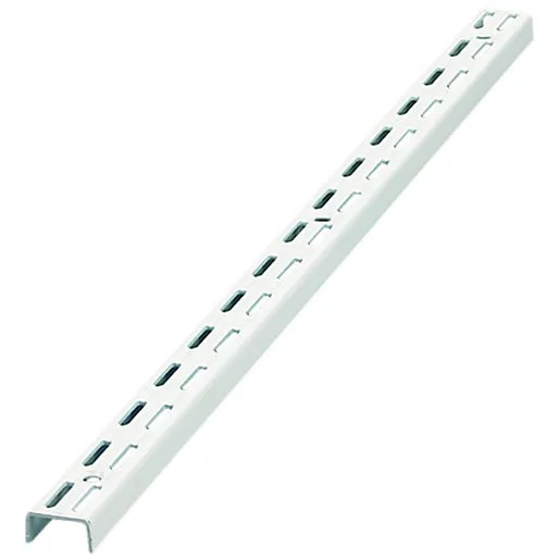 Twin Slot  Shelving Upright 1000mm Long White