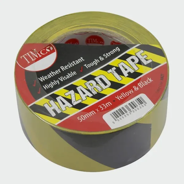 PVC Hazard Tape Black & Yellow