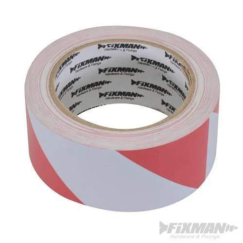 PVC Hazard Tape Red & White