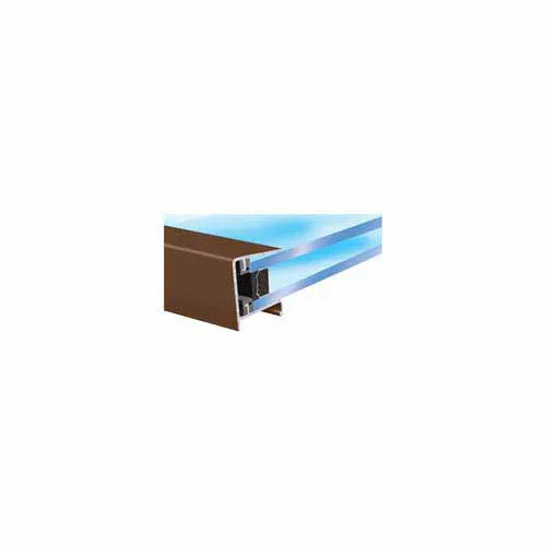 Exitex 25mm Aluminium Roof Sheeting End Closure 2100mm Brown