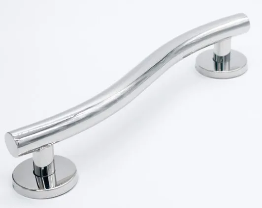 Rothley 32mm x 305mm Curled Grab Rail Polished Chrome