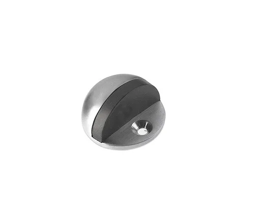 Floor Mounted Oval Door Stop Satin Stainless Steel