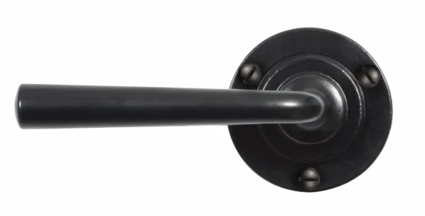 Stonebridge FB001 Padstow Lever on Round Rose Armor-Coat® Flat Black