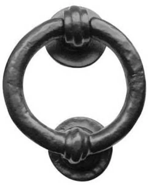 Trent Ring Door Knocker Black Antique