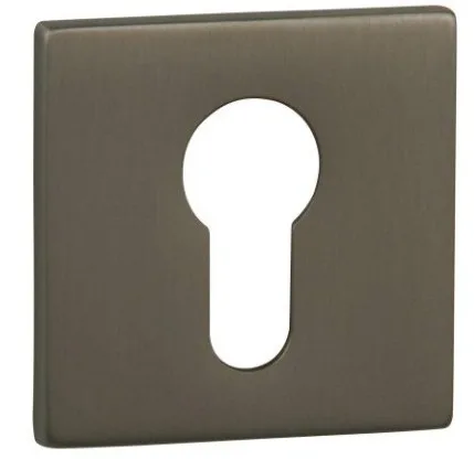 Tupai Exclusivo 5S Line Euro Profile Square Escutcheon Titanium