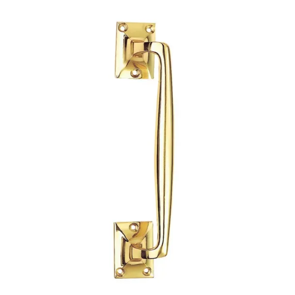 Jedo Victorian 250mm Cranked Pull Handle Polished Brass