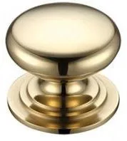 32mm Victorian Cabinet Knob Polished Brass