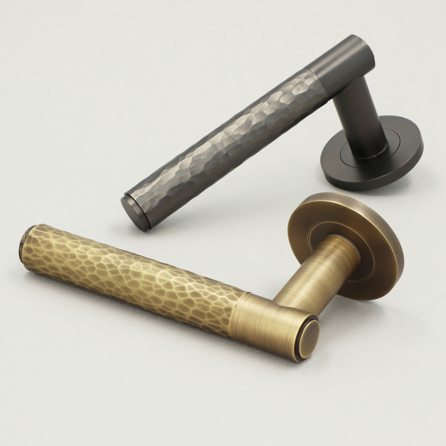 Alexander and Wilks Brass and Black Door Handles