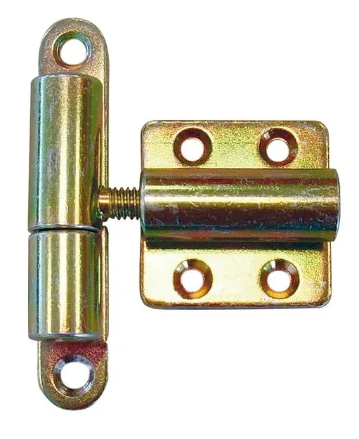 Adjustable Lift Off Paumelle Hinge Set Yellow Passivated