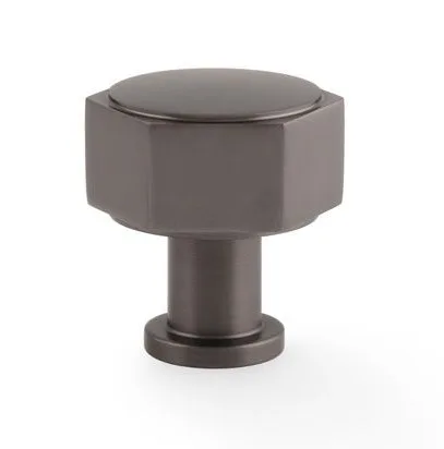 Alexander & Wilks Vesper Hex 33mm Cabinet Knob Dark Bronze