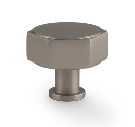 Alexander & Wilks Vesper Hex 40mm Cabinet Knob Dark Bronze